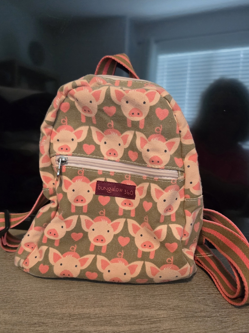 Bungalow 360 Pink Piglet Pattern Mini Backpack